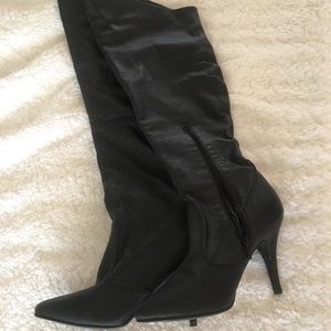 Leather boots